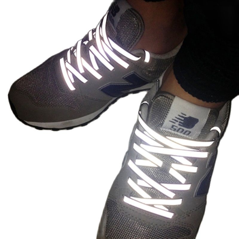 Reflective Night Running Shoes - Creative Double-sided Reflective Shoelaces Fashion Tide