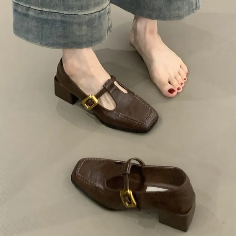 Women Square Toe T-Strap Mary  - огляд і ціна Women'S Shoes