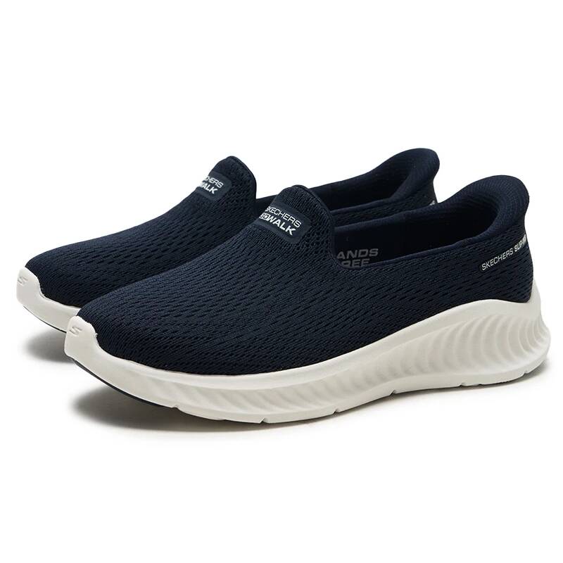 Skechers 125644-NVW Ladies Sli - огляд і ціна Knit Fabric Lace Up Sneakers